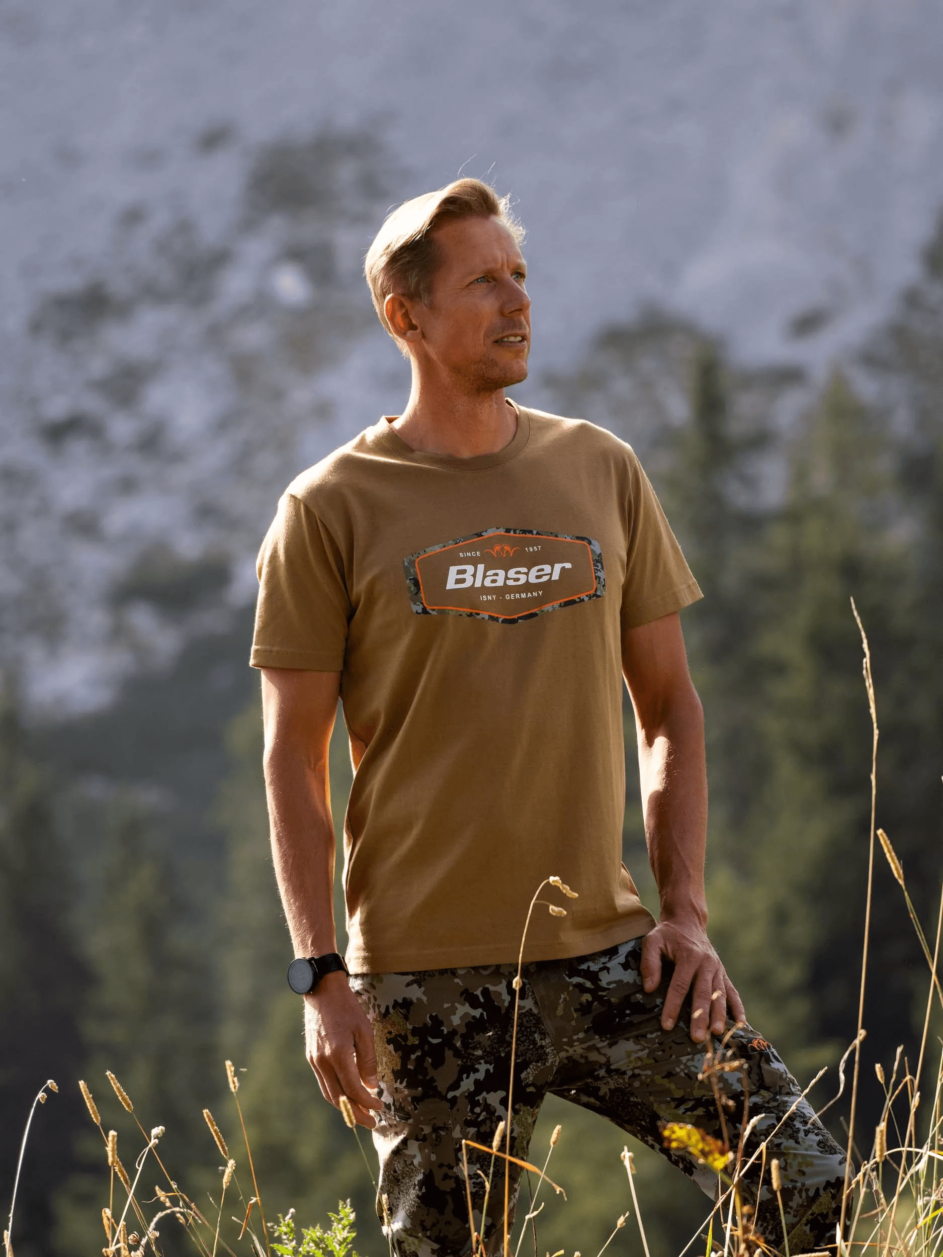 Футболка Blaser Active Outfits Badge T 24 Пісочний Фото 3